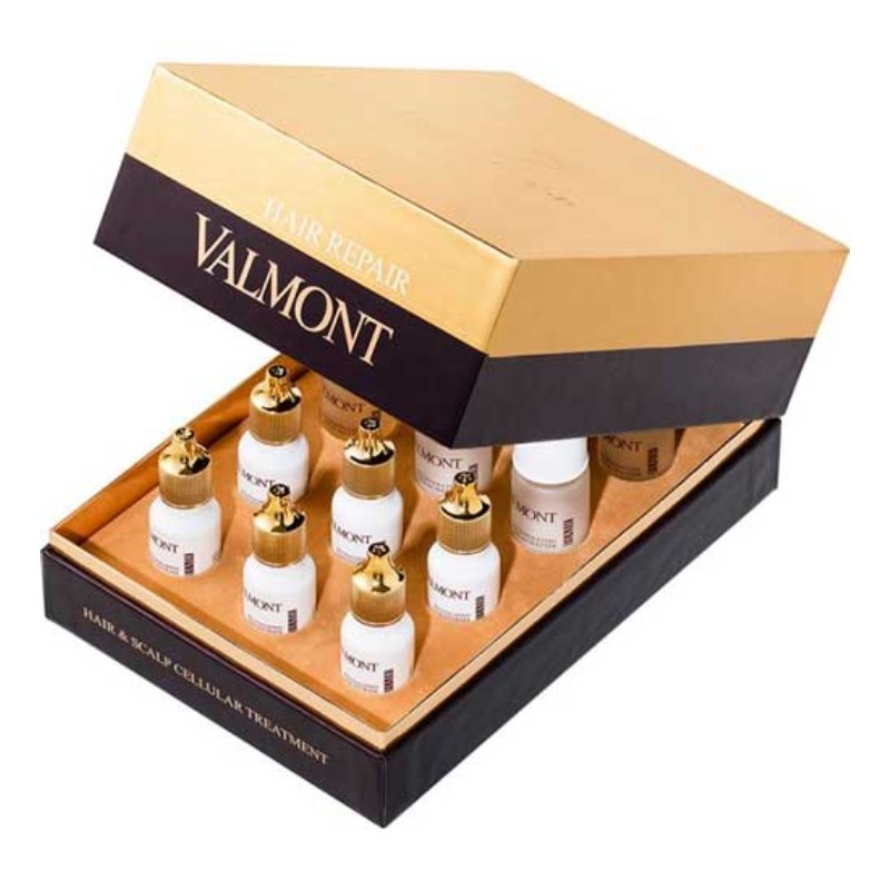 头发和头皮刺激计划 -  Valmont  - 抗坠落毛细管密集治疗。.