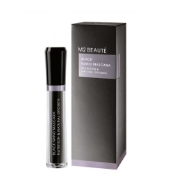 M2 Beauté - Czarny Nano Mascara Odżywianie i wzrost naturalny 6 ml.