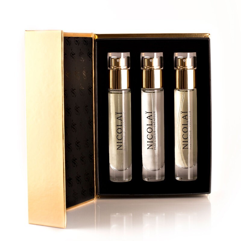 Nicolai  -  Coffret Eau de厕所3x15 ml（玫瑰钉，五茶，帽Neroli）