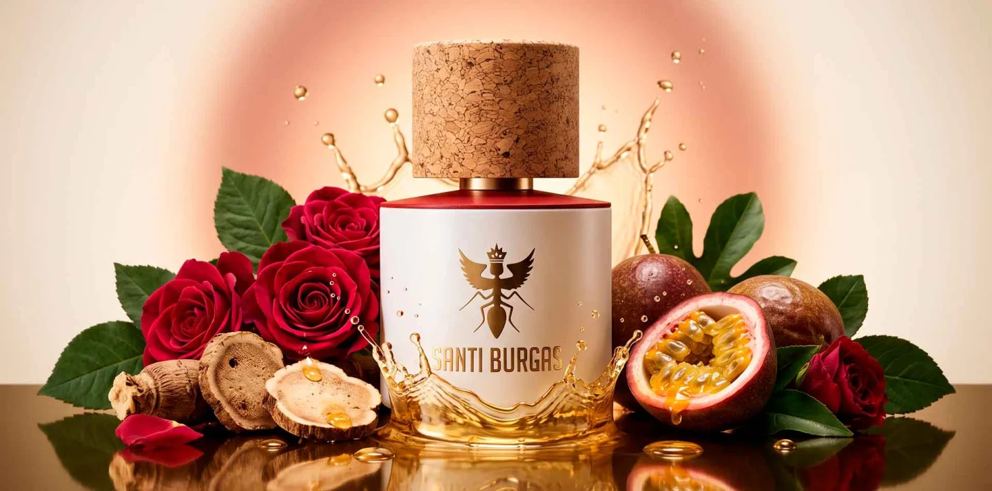 火红的红色santi burgas parfums
